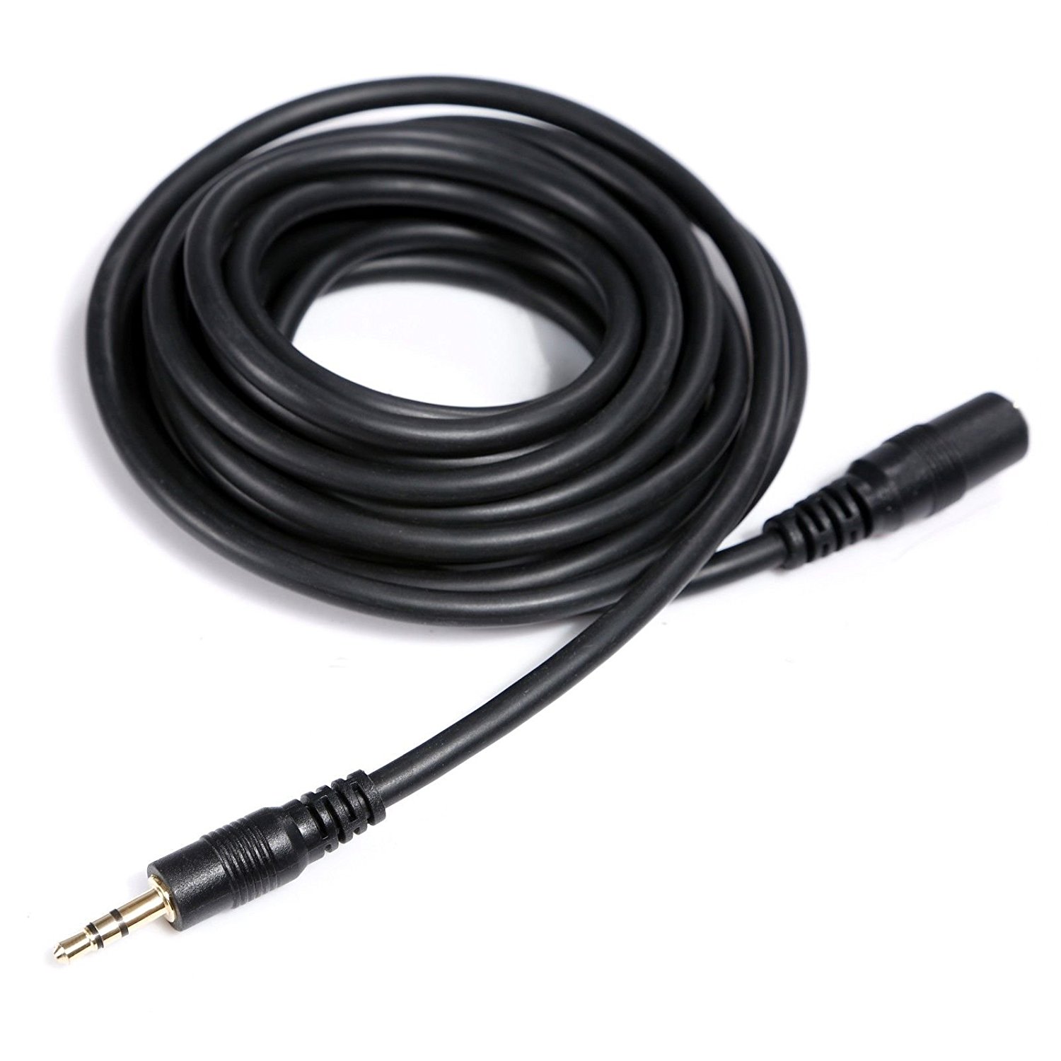 Movo 10'(3m) TRS Female 3.5mm to Male Microphone Extension Cable for