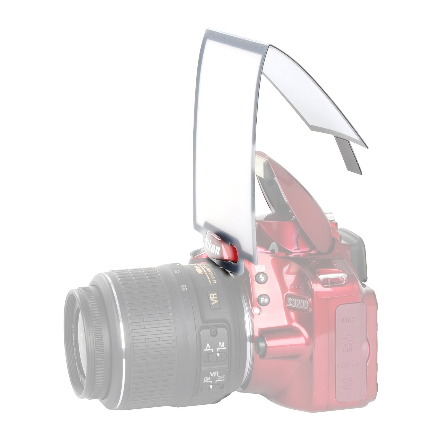 Movo Photo SB3 Universal Frosted Screen OnCamera PopUp Flash Diffuser